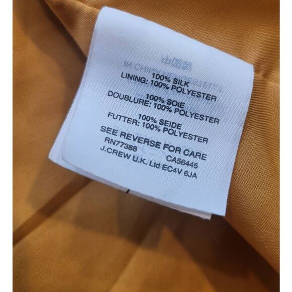 Madewell Dress Women's 2 Golden Yellow Silk Wrap Maxi Butterfly Garden Floral - Picture 5 of 6